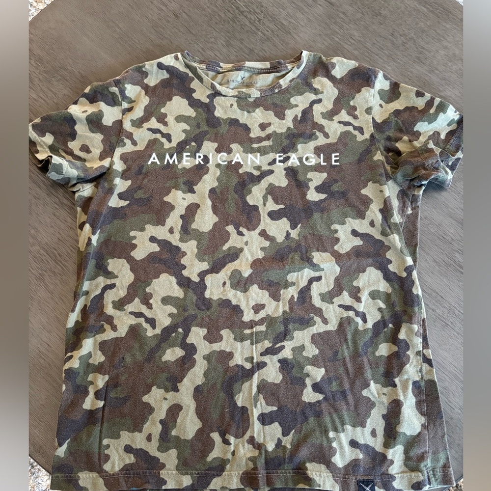 American Eagle camouflage T-shirt L rare design